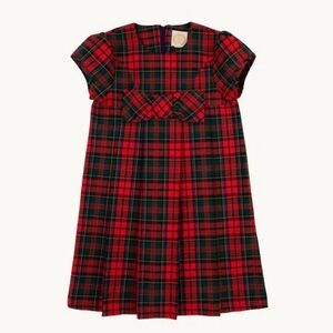The Beaufort Bonnet Company Darcy Dress Paces Mill Plaid Twill Holiday Christmas